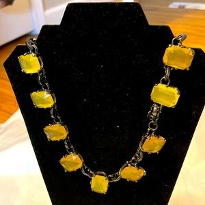 J Crew chunky yellow necklace